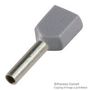 TERMINAL, WIRE FERRULE, 11AWG, GREY 1-966144-0