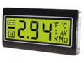 Voltmeter; digital,mounting; -200÷200mV; on panel; LCD; 3,5 digit TDE INSTRUMENTS DPM962-TG