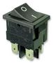 SWITCH, DPST, BLACK, O/I MARKING 1858.1103-01