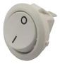 SWITCH, SPST, ROUND, WHITE, I/O 1881.1105-00