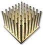 LED HEATSINK, WITH PINS, SQUARE ICK S 25 X 25 X 18,5