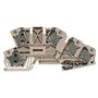 Multi level installation terminal block, PUSH IN, 4 mm², 400 V, 32 A, Number of connections: 5, Number of levels: 2, dark beige Weidmuller 1882610000