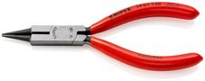 KNIPEX 19 01 130 SB Round Nose Pliers with cutting edge (Jewellers' Pliers) plastic coated black atramentized 130 mm (self-service card/blister) 19 01 130 SB 4003773010746