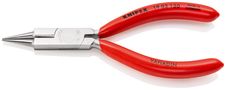 KNIPEX 19 03 130 Round Nose Pliers with cutting edge (Jewellers' Pliers) plastic coated chrome-plated 130 mm 19 03 130 4003773014348