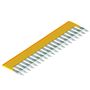 Cross-connector (terminal), Plugged, Number of poles: 20, Pitch in mm: 6.10, Insulated: Yes, 32 A, yellow Weidmuller 1909010000 04032248535637