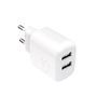 Puro PROLITE 10W 2x USB-A Wall Charger - White, Puro PUTC2USBA10WDYWHI