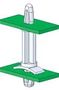 PCB SPACER SUPPORT, NYLON 6.6, 11.1MM LCBS-2-7-01