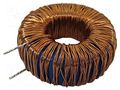 Inductor: wire; THT; 1mH; 4A; 290mΩ; Inductor: toroidal; Ø: 52mm FERYSTER DTMSS-47/1.0/4.0-V