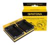 PATONA Dual Ladegerät f. Sanyo DB-L90 DMX DMXSH1 DMX-SH1 DMXSH11 DMX-SH11 DB-L90 VPC inkl. Micro-USB, PATONA 191613 4055655187305