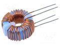 Inductor: wire; THT; 220mH; 1A; 382mΩ; DTSN-26; Ø28x14mm; vertical FERYSTER DTSN-26/220/1.0