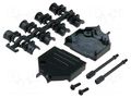 Enclosure for connectors: D-Sub; D-Sub 15pin,D-Sub HD 26pin ENCITECH DTZK15-BK-K