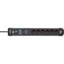 Premium-Line, 6-way socket with surge protection up to 60,000 A (3.00 m cable and with switch) TYPE E 1951164400 4007123674817