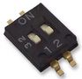 SWITCH, DIP, 1/2 PITCH, SMD, 2 WAY A6H2101