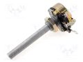 Potentiometer: shaft; single turn; 500Ω; 4W; ±10%; 6mm; wirewound AB Elektronik POT4W-500R