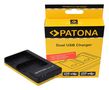 PATONA Dual Quick-Charger f. Canon LP-E6, LPE6 incl. USB-C cable, PATONA 1968