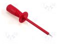 Measuring tip; 1000V; red; Tip diameter: 2mm; Socket size: 4mm HIRSCHMANN T&M PRUEF2600C2RT