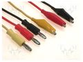 Test leads; Urated: 60VDC; Len: 0.8m; test leads x3 AXIOMET PRZEW-POM-1