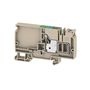 Supply terminal, PUSH IN, 10 mm², 800 V, Number of potentials per tier: 1, TS 35, dark beige, Colour of operational elements: blue Weidmuller 1988200000 04050118372847