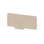 End plate (terminals), 92.7 mm x 2.4 mm, dark beige Weidmuller 1988340000 04050118373103