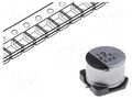 Capacitor: electrolytic; low ESR; SMD; 10uF; 80VDC; Ø8x6.2mm; ±20% PANASONIC EEEFK1K100P