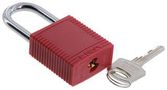 PADLOCK, FRN, RED, 1.5IN, KEYED 99552