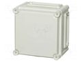 Enclosure: wall mounting; X: 190mm; Y: 190mm; Z: 130mm; EK; grey; IK08 FIBOX EKHA130G
