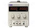 Power supply: laboratory; single-channel,linear; 0÷30VDC; 0÷2A AIM-TTI EL302R