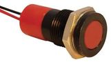 INDIC FLUSH BLACK RED 220VAC,IP67 Q14F3BXXHR220E