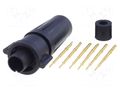 Connector: circular; plug; male; 3A; 125V; PIN: 6; EN2; soldering SWITCHCRAFT EN2C6M26G1W