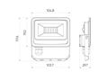 LED line LITE Floodlight PHOTON 10W 4000K 1000lm, IP65 203495 5905378203495