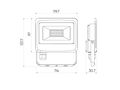 LED line LITE Floodlight PHOTON 20W 4000K 2000lm, IP65 203518 5905378203518