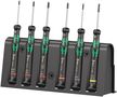 2050/6 Screwdriver set and rack for electronic applications, 1 x PH 000x40; 1 x PH 00x40; 1 x PH 0x40; 1 x 1 IPRx40; 1 x mx40; 1 x 0.35x2.5x40, Wera 05030181001