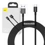 Baseus Superior Series Cable USB to USB-C, 66W, 2m (black), Baseus CATYS-A01