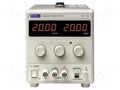 Power supply: laboratory; switching,single-channel; 0÷20VDC AIM-TTI EX2020R