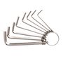 Hex Key Sets 1.5-6mm Deli Tools EDL3080 (silver), Deli Tools EDL3080