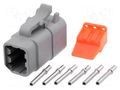 Connector: wire-wire; plug; female; ATM; PIN: 6; IP67; for cable AMPHENOL ATM06-6S-KIT01