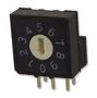 SWITCH, ROTARY, R/A, 10X10, 10 POS, 3X3 MCRV3AF-10R-V-B