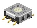 SWITCH, ROTARY, SMD, 7X7, 16 POS, 3X2 MCRJM3-16R-Q