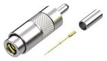 RF COAXIAL, 1.0/2.3 DIN, STR JACK, 75OHM DIN7A-PP-C-GF-ST-CA6