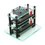 Case for Raspberry Pi Zero x2 - Mini Cluster - open - PiHut TPH-067 PIH-21312