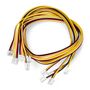 Grove - set of 5 female-female 4-pin - 2mm/50cm with latch SEE-04399 5904422368944
