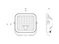 LED floodlight with solar panel and motion sensor LUNIR, 1400lm, 4000mAh, 4000K, 100° 211339 5905378211339