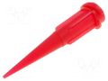 Needle: plastic; 1.25"; Size: 25; straight,conical; 0.25mm FISNAR FIS-25H