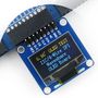 Two-color graphical OLED display 0.96 '' (A) 128x64px SPI/I2C - angled connectors - Waveshare 9085 WSR-04434 5904422373962