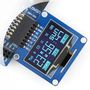OLED display graphic blue 1.3'' (A) 128x64px SPI/I2C - angled connectors - Waveshare 10444 WSR-04439 5904422371951