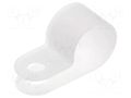 Fixing clamp; Cable P-clips; ØBundle : 11mm; polyamide; natural FIX&FASTEN FIX-CC-18