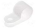 Fixing clamp; Cable P-clips; ØBundle : 11mm; polyamide; natural FIX&FASTEN FIX-CC-18