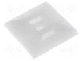 Holder; screw,self-adhesive; polyamide; UL94V-2; natural; C: 6.2mm FIX&FASTEN FIX-CM-1