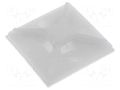Holder; screw,self-adhesive; polyamide; UL94V-2; natural; A: 28mm FIX&FASTEN FIX-CM-28S