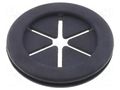Grommet; with bulkhead; Ømount.hole: 28.5mm; Øhole: 25.5mm; rubber FIX&FASTEN FIX-DGB-26